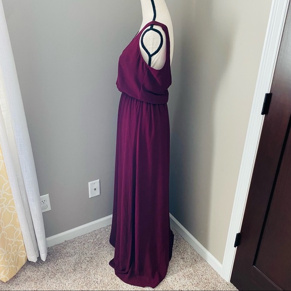 Show Me Your Mumu Kendall Maxi Dress Maroon Sz Small - Picture 9 of 14